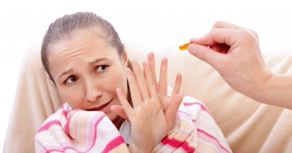 paciente recusando medicamento